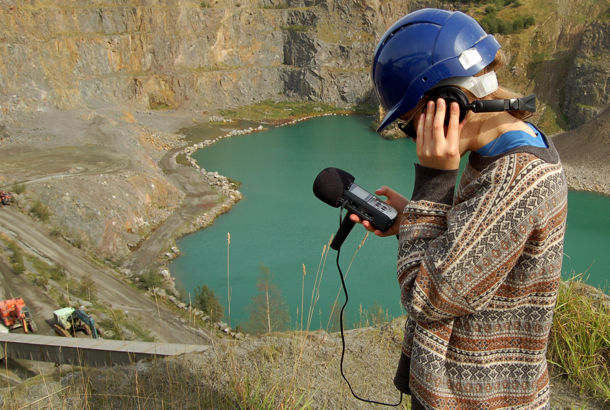 Sprængning, Rønne Granit. Huskunstnerprojekt. Foto: Laurits Nymand Svendsen