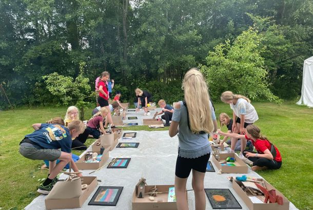 Fernisering efter en vellykket uge. Sommerskole 2022.