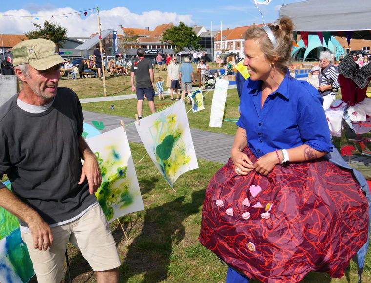 Projektleder Marie Louise og kunstner Jørgen
